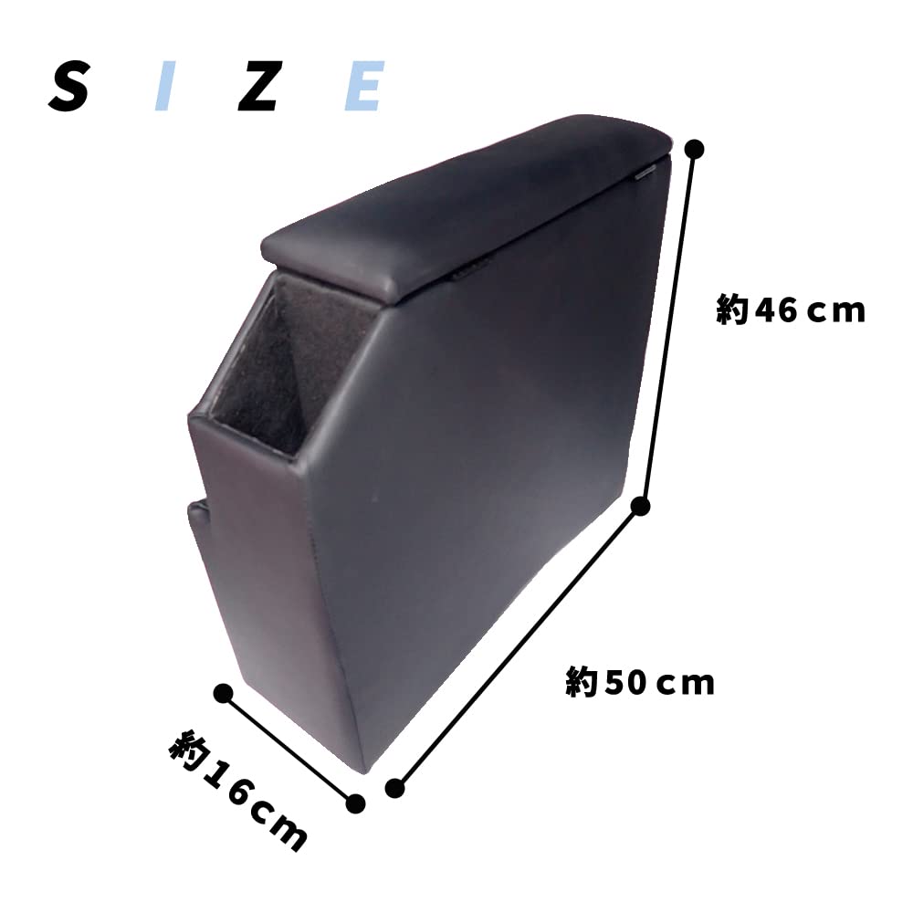 WELLVIE Toyota Sienta 170 Series Console Car Easy Center Console Drink Smart Dedicated Armrest Storage Travel Car Interior Dedicated Parts Box,