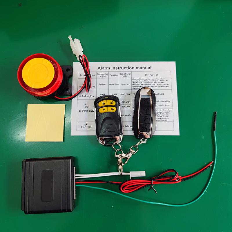 12V Motorcycle Anti-Theft Alarm with Remote Control