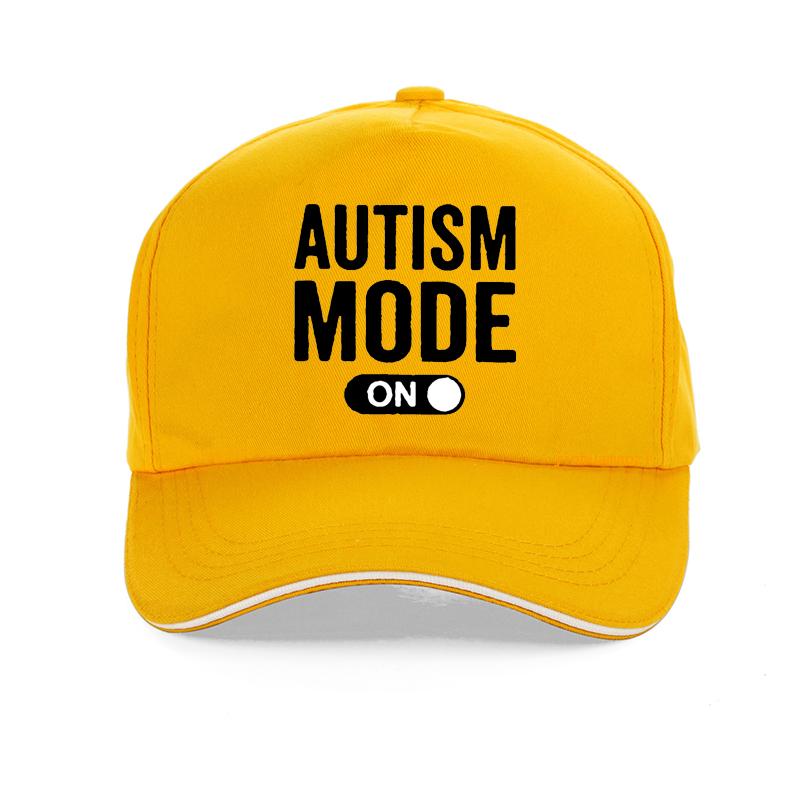 Lustige Beste Autismus-Modus An Hut Unisex Damen Grafik Baumwolle Baseballkappe Harajuku Pop Y2K Sommer Trucker Snapback Hüte Knochen