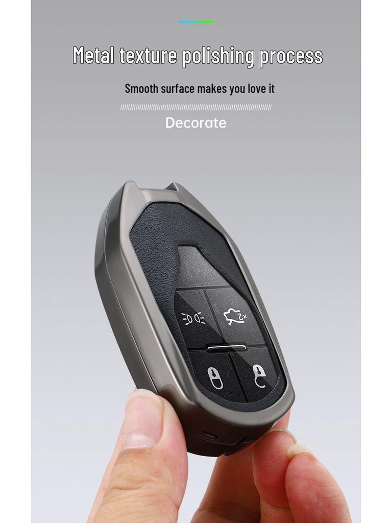 Premium Maserati Levante/Ghibli Key Case with Protective Buckle