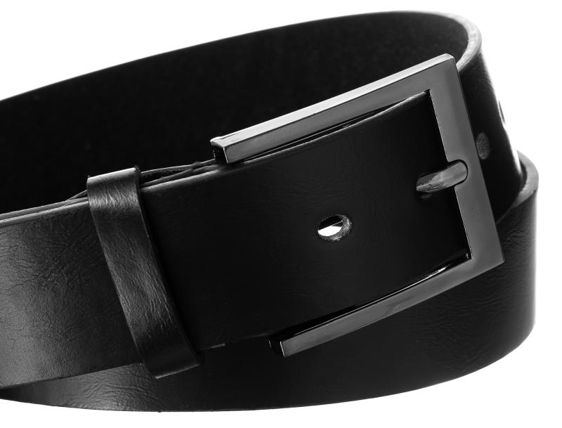 Men's wide belts BOM-PS2A Black 125