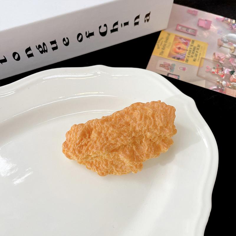 Chicken Leg Hairpin Side Clip Simulation Food Funny Barrettes Fried Barbecue Hairpin For Women Creative Hair Accessories