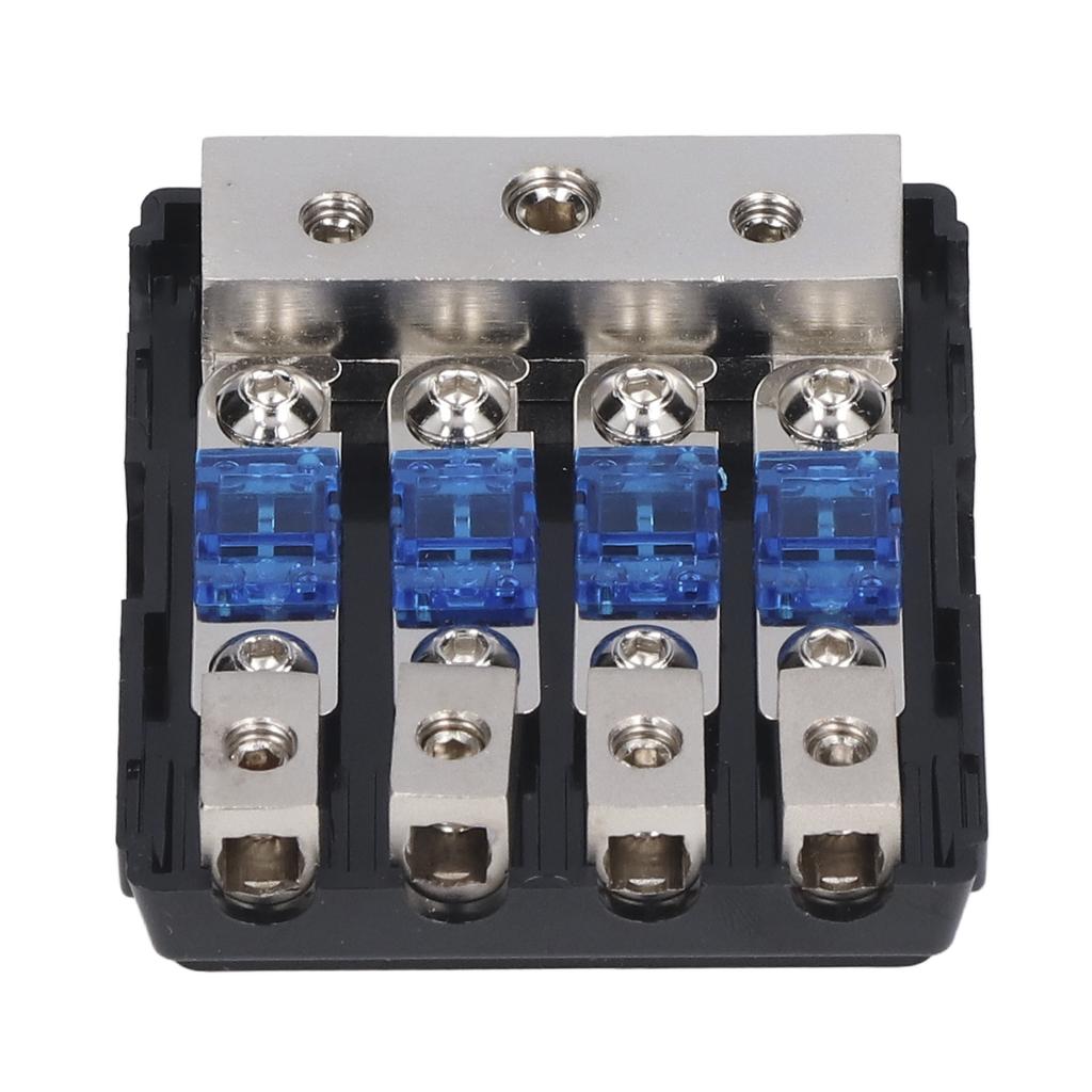 60A Power Distribution Block 1 In 4 Ways Out Audio Fuse Holder for Car RV Solar System