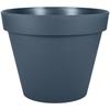 Round Flower Pot - EDA - Tuscany - Ø 48 Cm - 43 L - Indoor/Outdoor - Ø 47.5 X H.40 Cm - Jean Blue