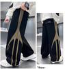 Boys' Thick Fleece-Lined Velvet Sweatpants – Warm Autumn/Winter Pants with Spliced Line Design