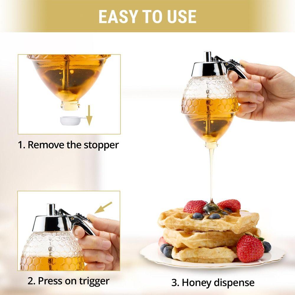 Drip-Free Honey Dispenser Durable Maple Syrup Container High Quality Juice Syrup Cup  Kitchen Use