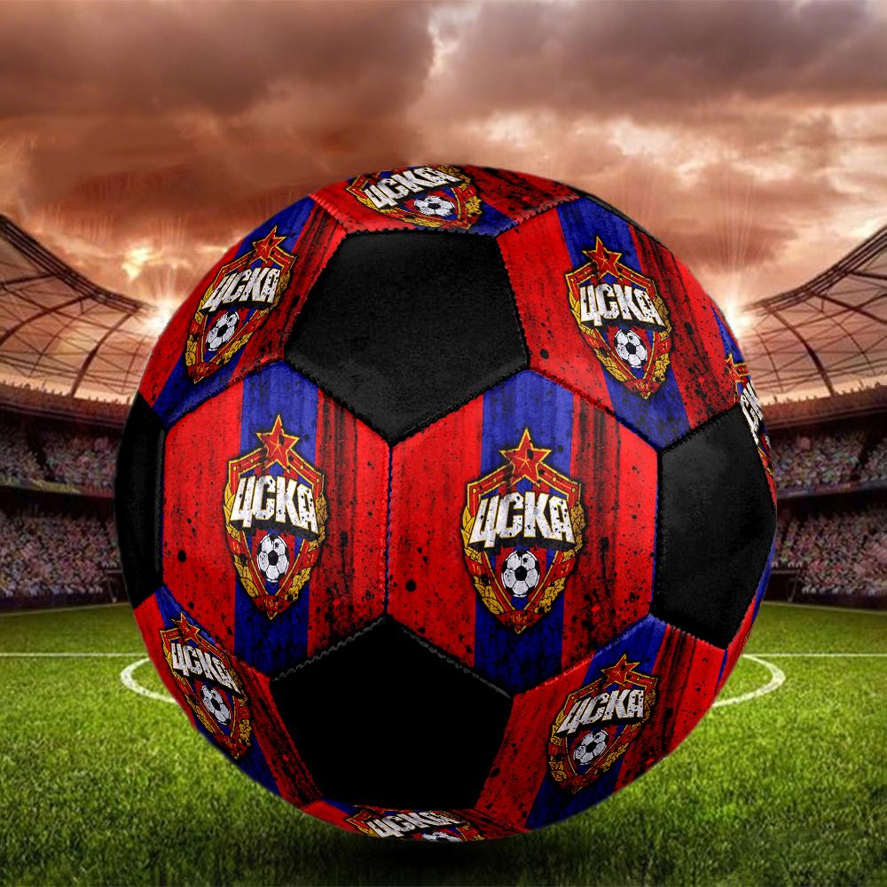 SIZE 5 PFC CSKA Moscow Soccer Ball Colorful All Ages Machine Stitched PVC Competition Ready Durable High-Bounce