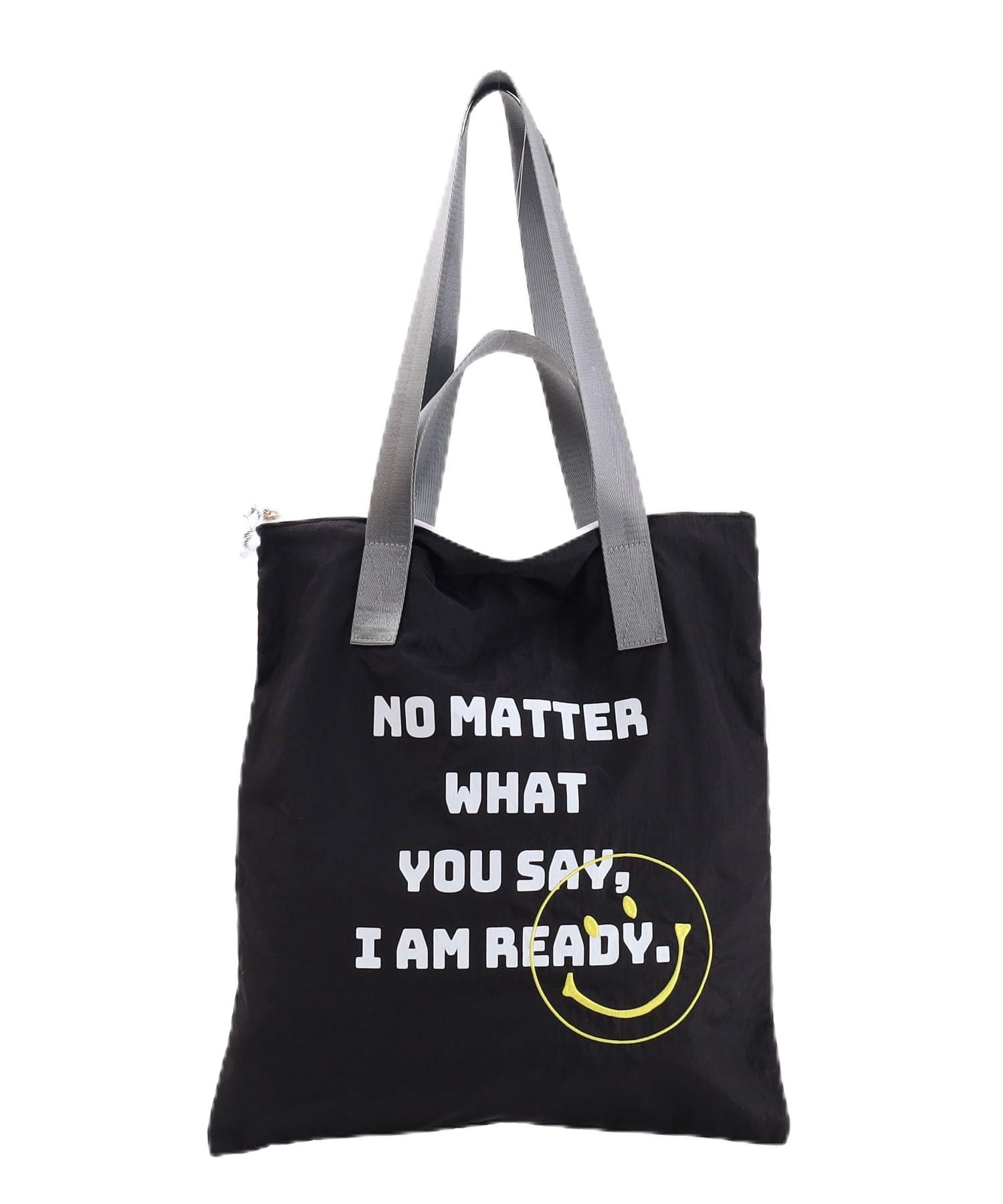 Cuco SMILEY Легкая сумка-тоут с ручками-лентами, 2-Way, A4 Compatible, 2413111705, Черный (019)