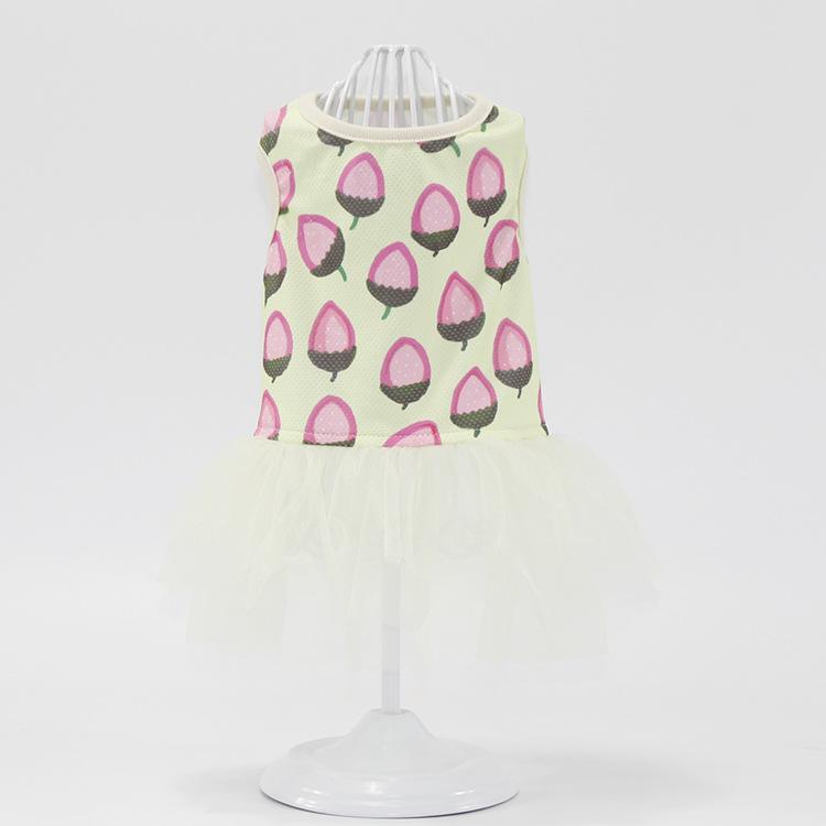 

Летняя тонкая одежда для домашних животных, пышная юбка, платье для плюшевого щенка с мишкой, платье принцессы для собак 2XL