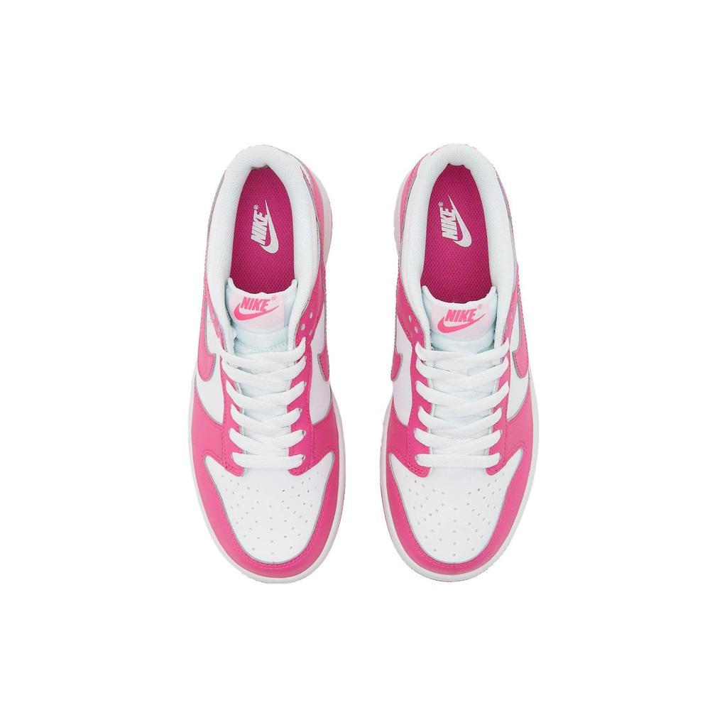 Nike Dunk Low GS Laser Fuchsia Sneakers Dziecięce Różowe Białe FB9109-102