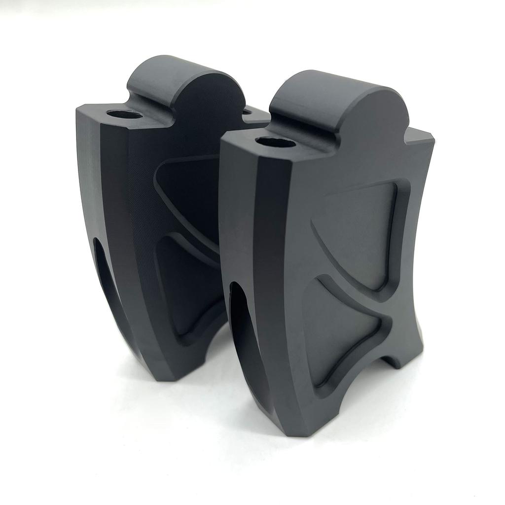 Motokano Rebel 250 500 Applicable CNC Aluminum Handlebar Riser 8.5cm Up Near 2.5cm (Black)