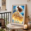 Disney Belle DIY Artificial Pearl Artwork This is a handmade gift that can be used for wall decoration and is suitableforbothhomeandofficeenvironments