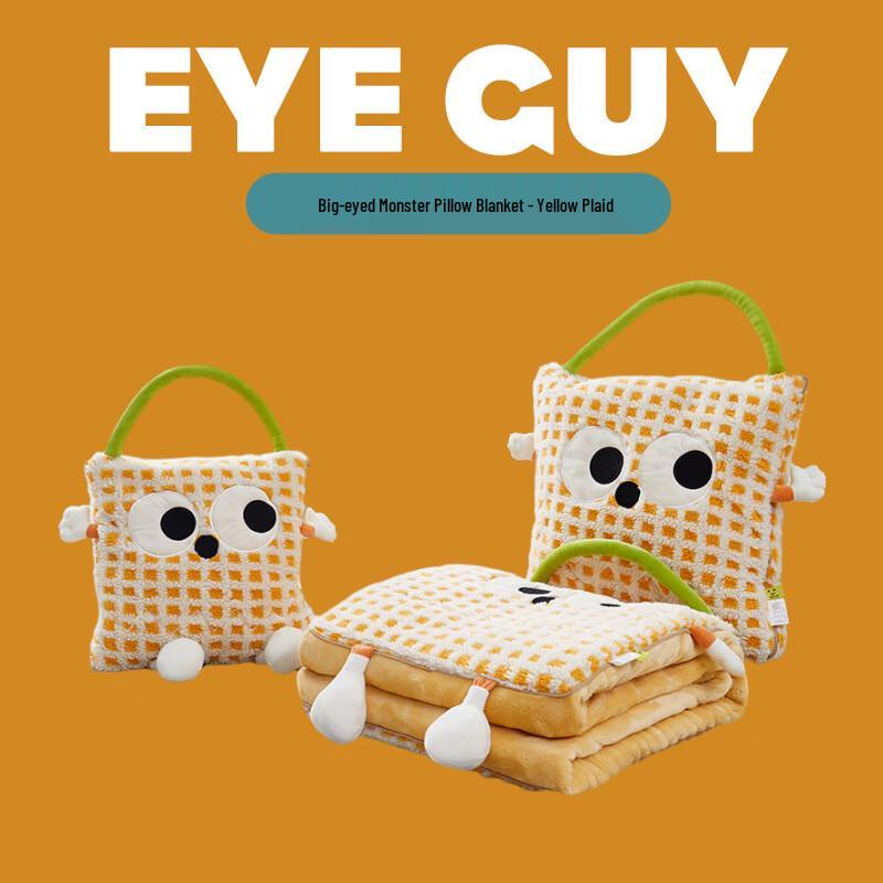 

Mannes Dopamine Big Eye Monster 2-in-1 Pillow Blanket