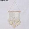 Cotton Boho Wall Decor Macrame Handmade Wall Art Leaf Tapestry Aesthetic Yarn Woven Wall Hanging Pendant Bedroom