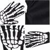 Halloween Gloves Black White Makeup Props Halloween Supplies Naturalness Skull Ghost Claw Gloves Festival Products