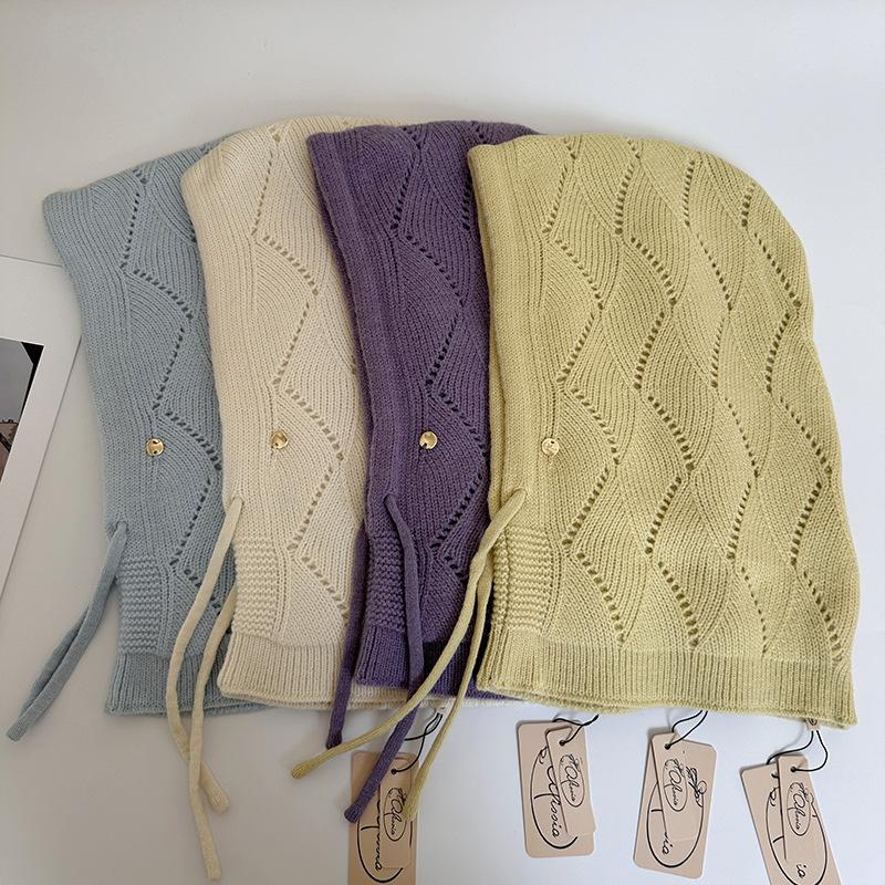 Women'S Winter Soft Beanie Hoodie Balaclava Hooded Scarf - Thermal Face Mask & Neck Gaiter, Stretchy Adjustable Drawstring Closure, Windproof