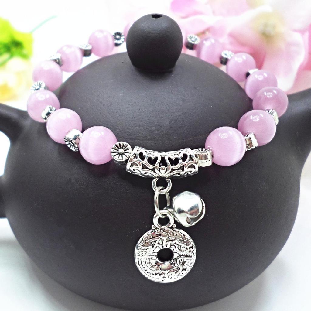 Red Agate Crystal Beaded Bracelet for Women - Handcrafted Couple Jewelry