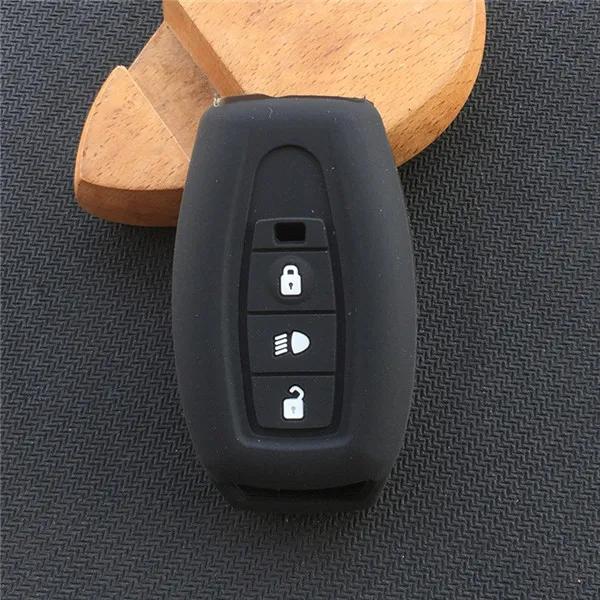 Silicone Car Fob Key Case Rubber Protector Cover Shell Holder Accessories for Tata Storme Aria Safari India 3 Buttons Remote