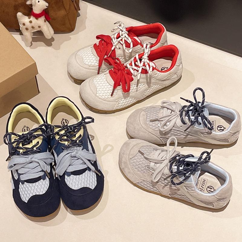 Fashion 2025 NEW Retro Simple, fashionable and versatile Shoes Breathable Mesh Sporty Casual Shoes Summer Versatile  Rubber Bottom