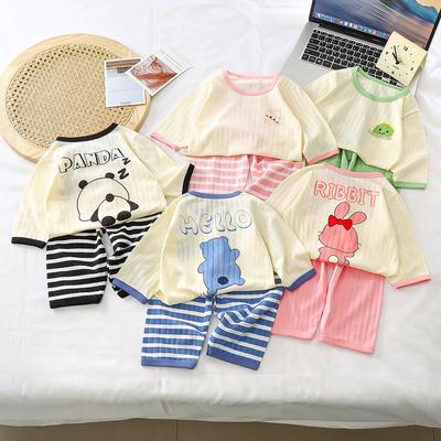 Baby Pajamas Sets Cotton Child Pajamas Toddler Long Sleeve Baby Nightwear Pyjamas Kids Cartoon Homewear Clothes