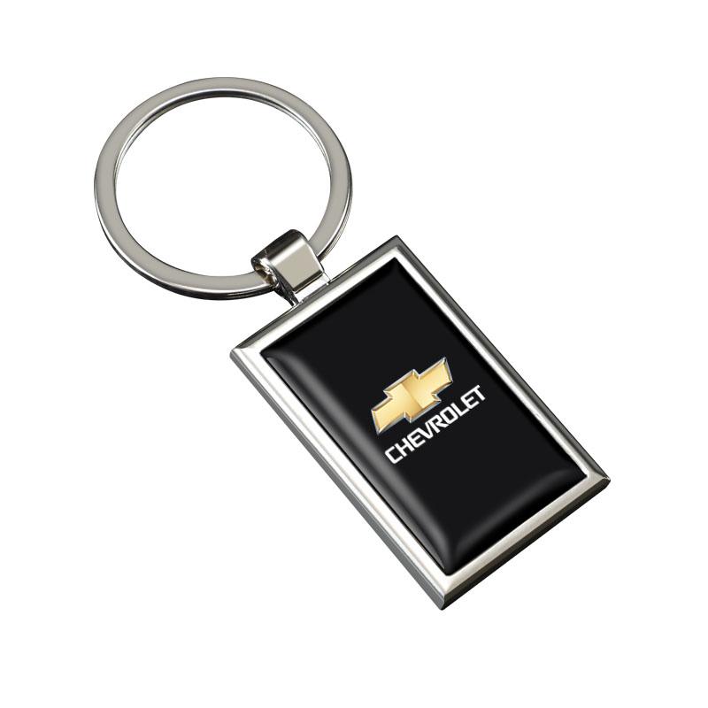 

1Pcs Zinc Alloy Car Keychain Men Auto Emblem Keyring Pendant For Chevrolet Cruze Spark Captiva Suburban Camaro Malibu Silverado