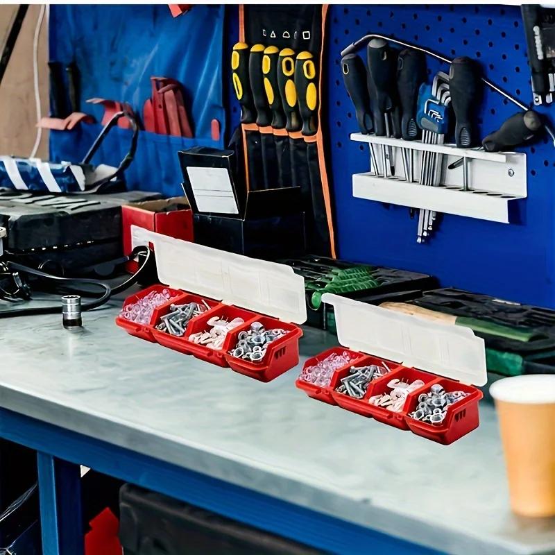 Durable Plastic Hardware and Jewelry Storage Case 1Pcs Multi Compartment Organizer Box for Screws Small Parts