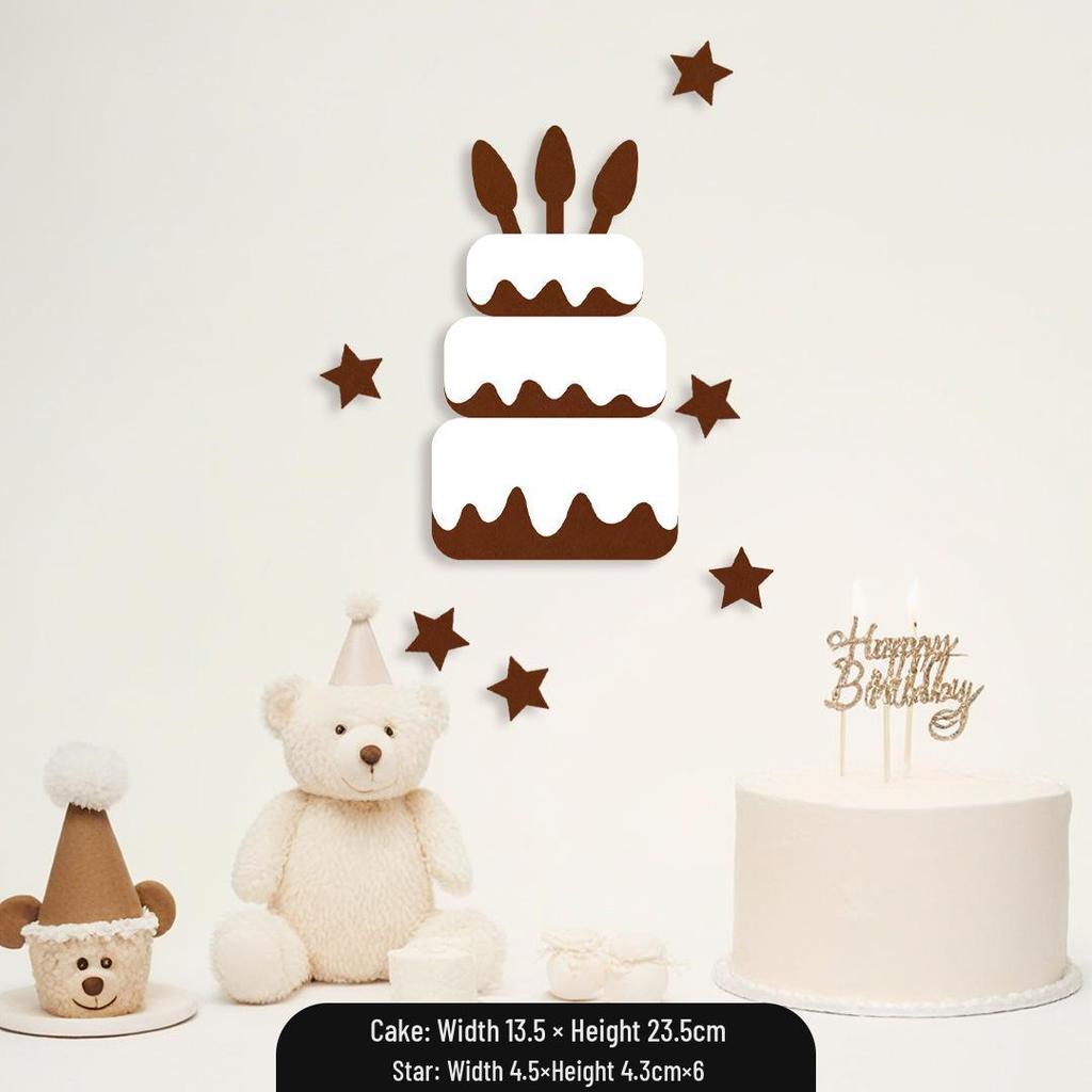 Coffee Forest Style Birthday Letters & Numbers Decoration for Kids' First Birthday Photoshoot
