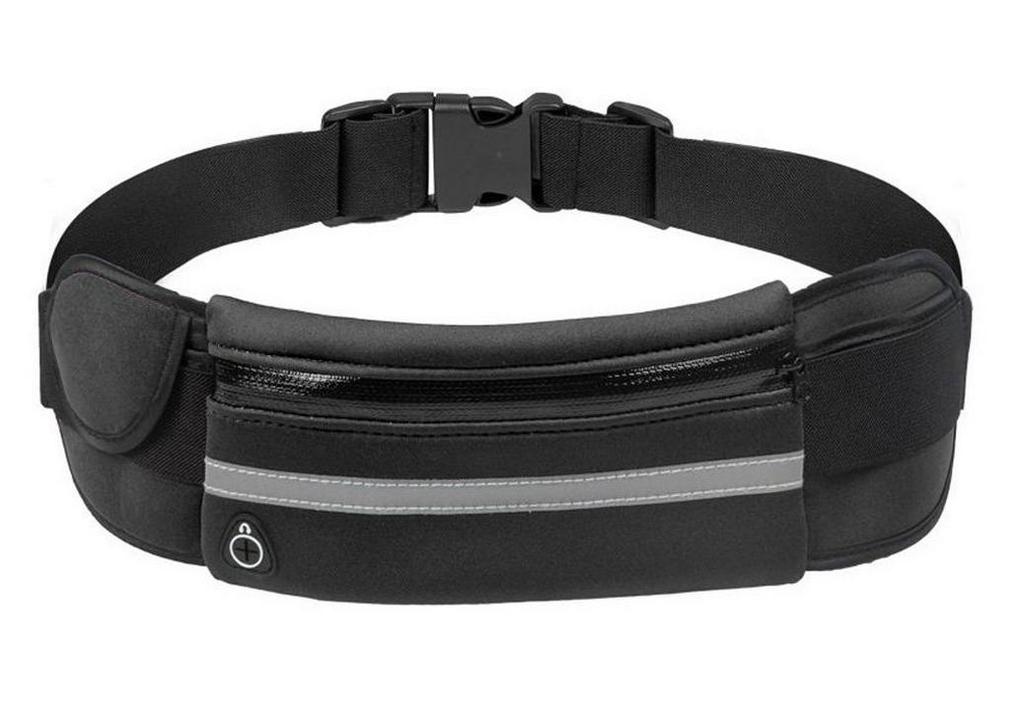 Unisex Waterproof Fitness Waist Bag for Running and Cycling with Phone and Water Bottle Storage