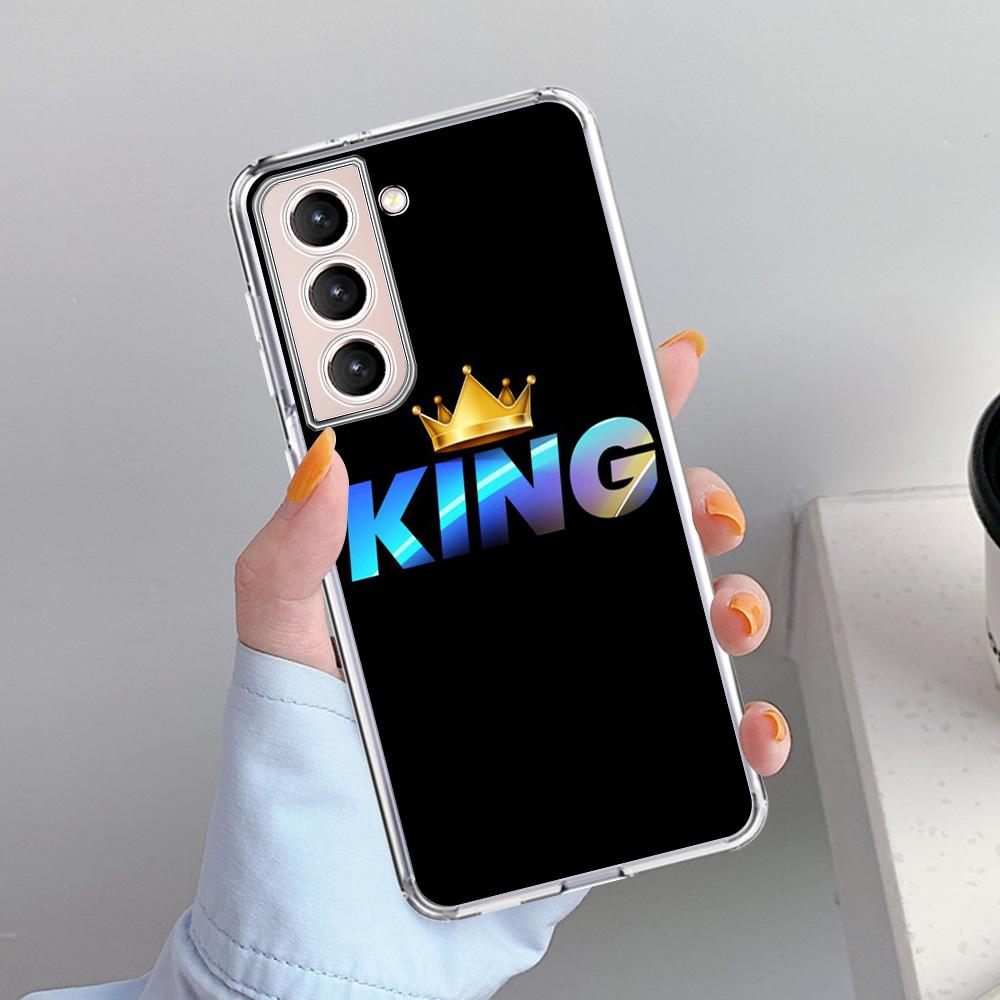 Cute Mom Queen Princess Case For Samsung Galaxy S22 S20 FE S21 Plus S10 S9 Note 20 9 10 Lite Transparent Soft Phone Cover