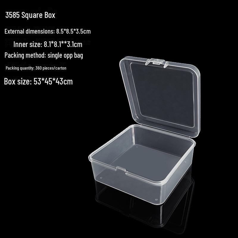 Caja de exhibición y almacenamiento de hardware de plástico transparente