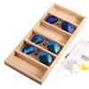 Bamboo & Wood Eyeglasses Tray and Sunglasses Holder Display Stand