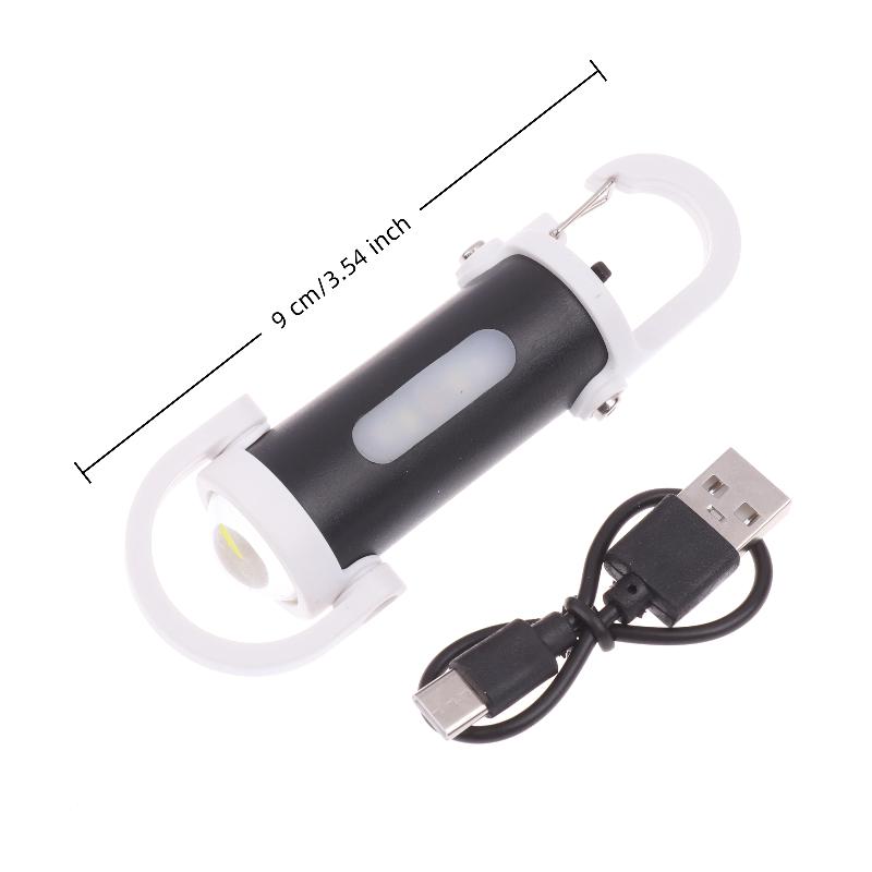 Rechargeable Led Keychain Light Mini Flashlight, Waterproof Work Light For Outdoor Camping Fishing Emergency Usb Charging