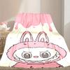 1 Stück Digitale Druck-Kuscheldecke, LABUBU Decke für den Heimgebrauch, Ganzjahreswärme, Weihnachts- und Valentinstags-Geschenkdecke