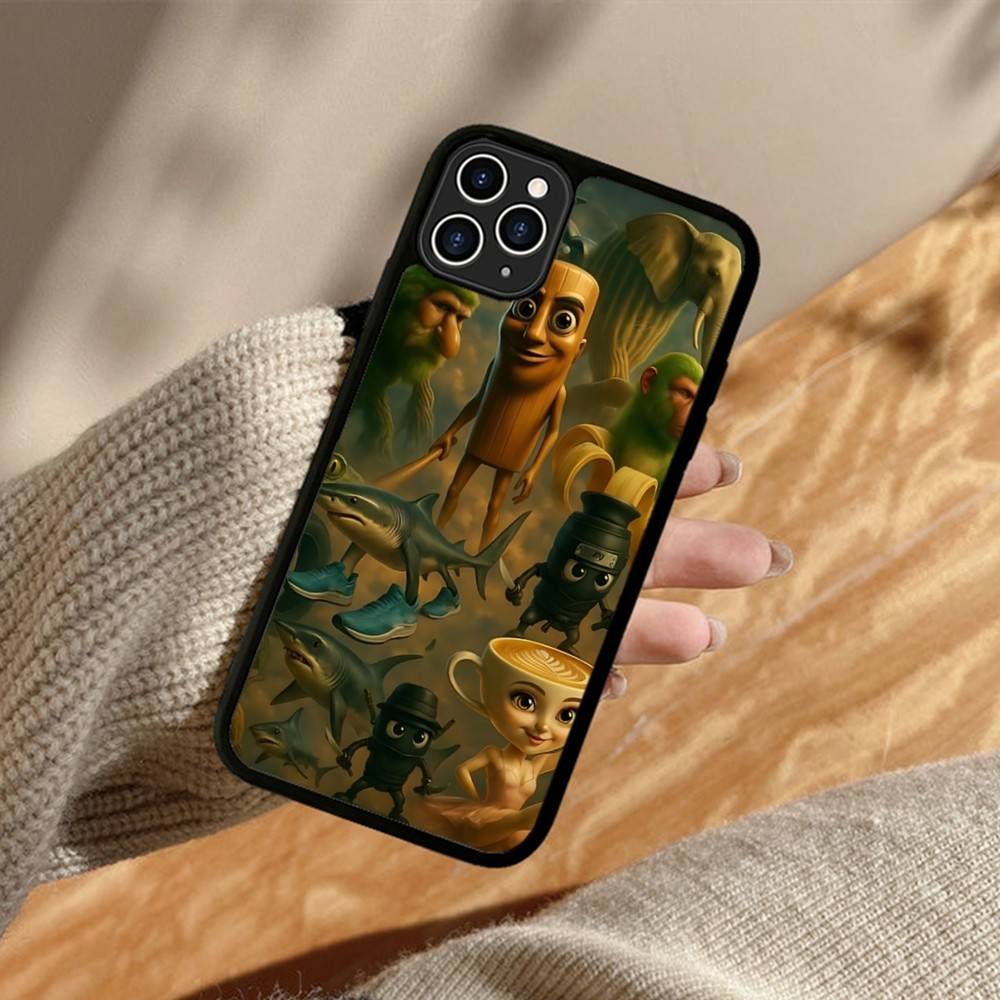 I-ITALIANS B-Brainrot Creative Animal PC+TPU Phone Case For IPhone 17 16 15 14 PRO MAX 11 12 13 PLUS MINI Cover