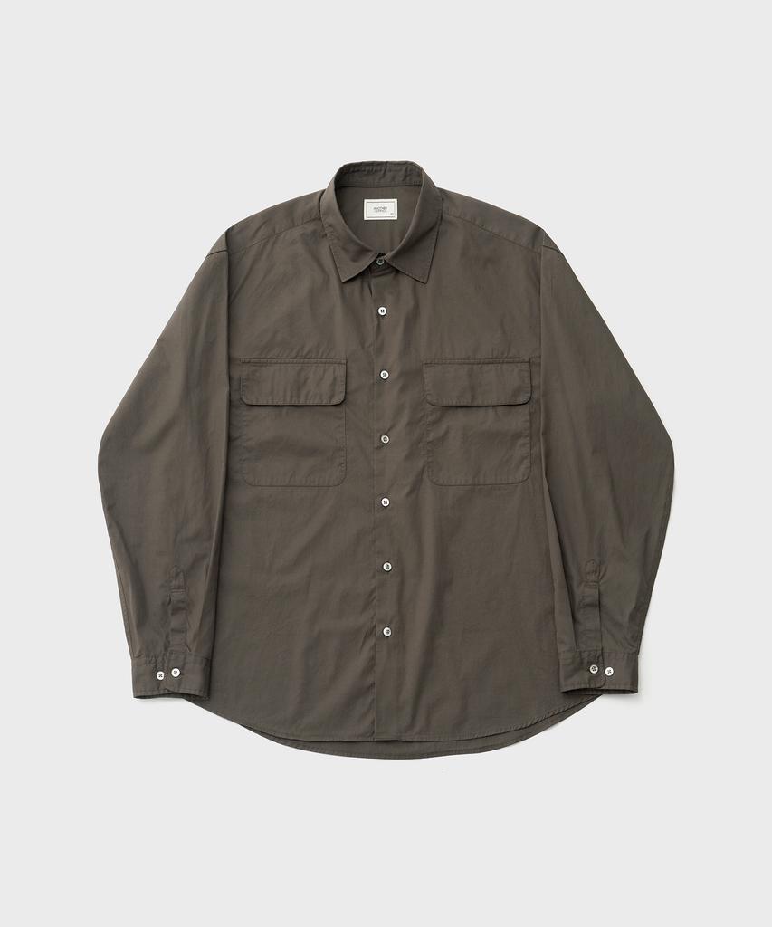 ANOTHER OFFICE Volume Shirt (Mild Brown)