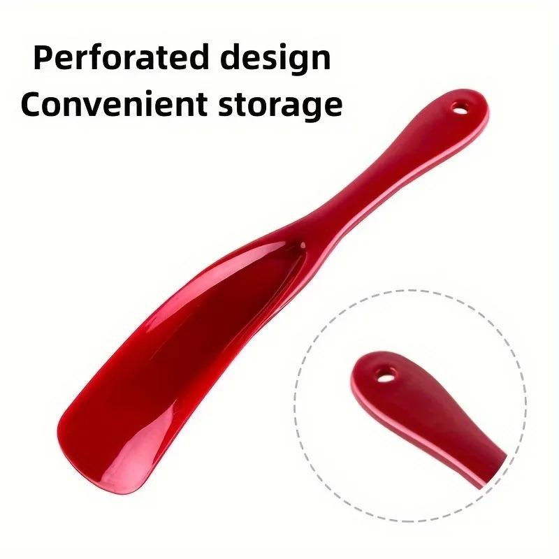 2PCS Unisex Long Handle Shoe Horns Portable Plastic Shoe Helper Non-Slip Easy Wear Tool for Travel Daily Use and Home