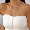 Chic Y-Shaped Multi-Layer Necklace Set for Women - Versatile & Sexy Collarbone Chain.