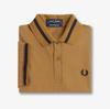 [M2] Single Tip Fred Perry Shirt - Dark Caramel/Navy Afpm2410002-T86