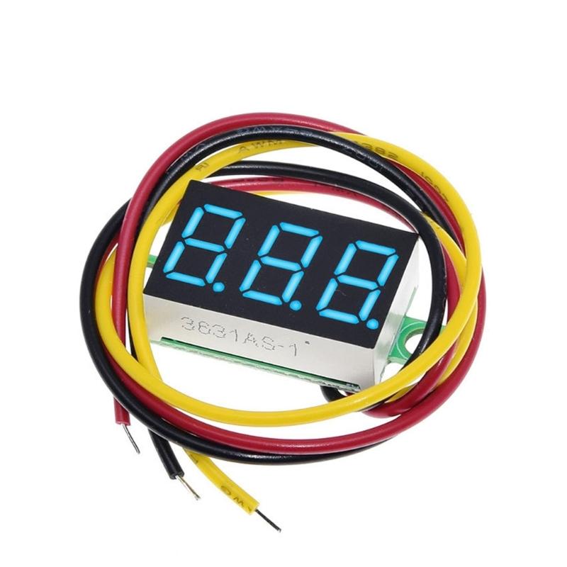 Compact 0.36 Inch Voltages Meter with Three Wire Designs Voltages Monitors for Accurate Measurements In Various Devices