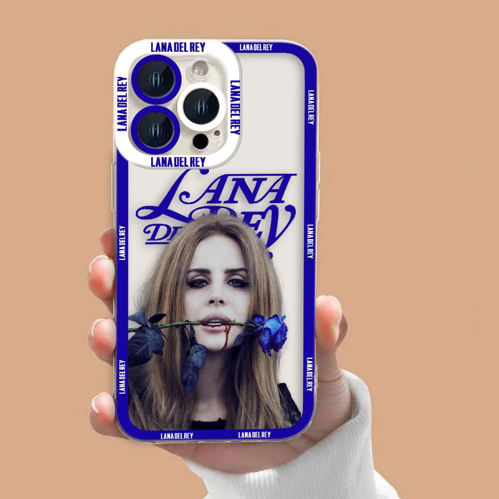 Singer L-Lana Del Rey Cover Clear Phone Case For iPhone Apple 17 17E AIR 16E 16 15 14 12 13 11 Pro 8 7 Plus Max TPU Case Shell