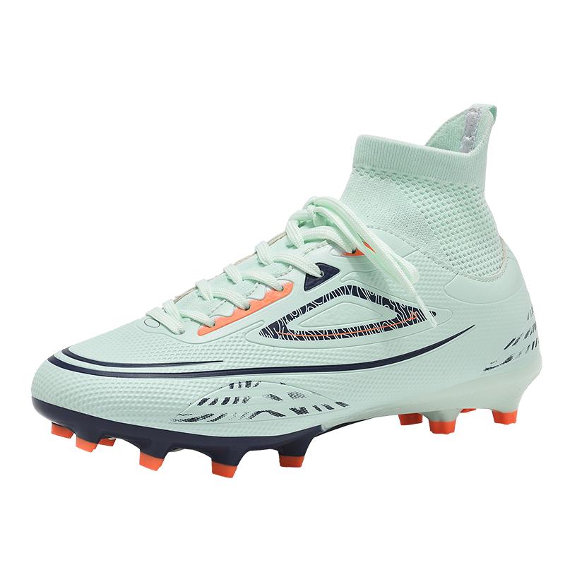 Unisex High-top Soccer Shoes for Adult Students with The Option of Studded or Long Studs Available In 4 Colors Sole Spikes