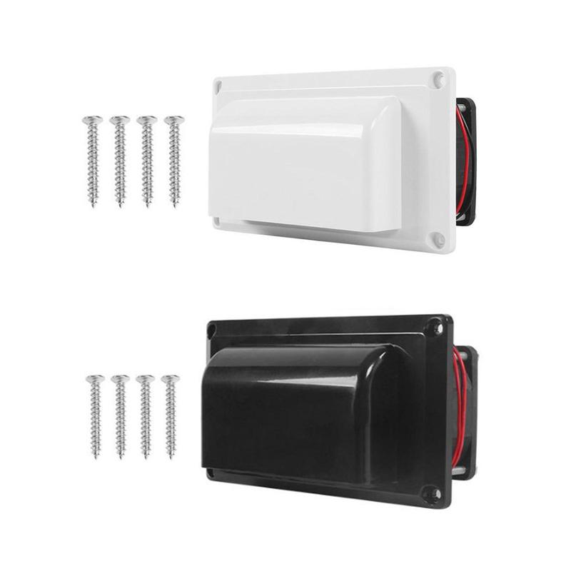 12V RV Side Vent Fan Efficient Metal Shell Quick Ventilating Premium with Mounting Screws for Motorhome Trailer Boat Marine Rvs