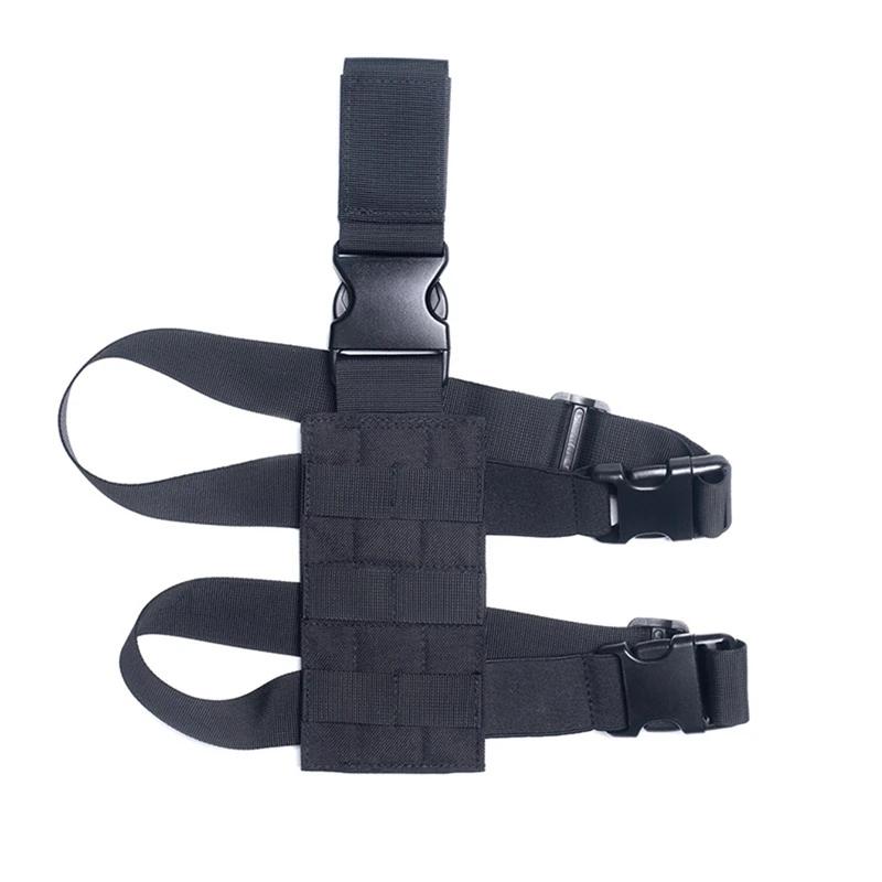 Universal Drop Leg Holster Thigh Platform Tactical MOLLE Holster for Glock Hunting Paintball Panel Izable Fit Molle Strap