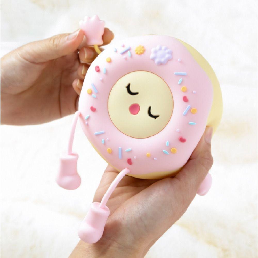 

Cute Pat Light Silicone Desk Lamp Pat Control Donut-Shaped Night Light Children