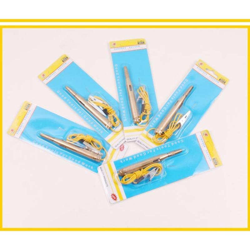 Current Voltage Tester with Alligator Clip Car Test Lamp Voltage Light Test Lamp 6V 12V 24V Car Test Lamp with Crocodile Clip for Cars Motorcycles