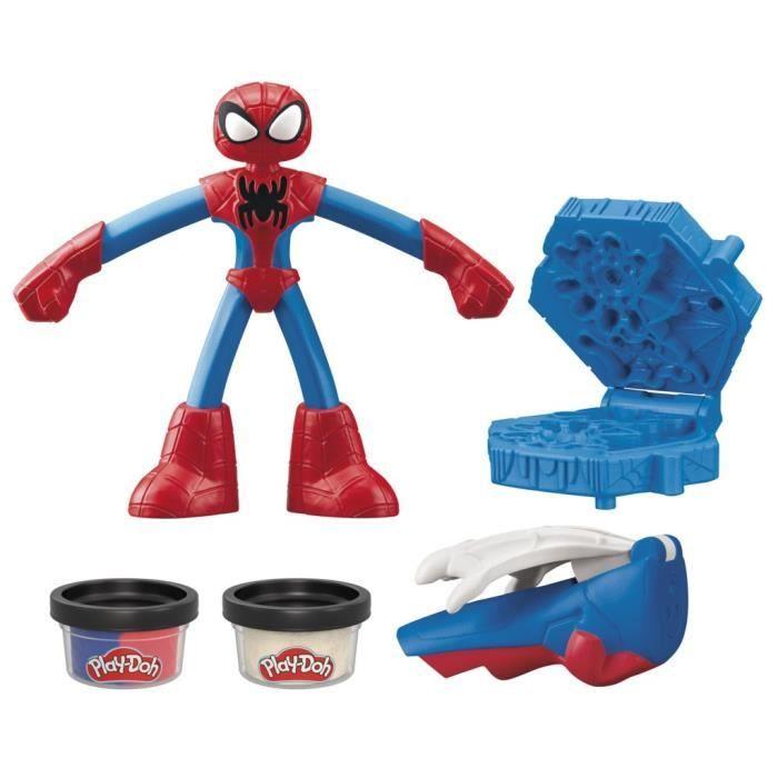 Play-Doh Spider-Man, My Web Creator Box with Flexible Figure and Modeling Clay, from 4 Years Old, Marvel