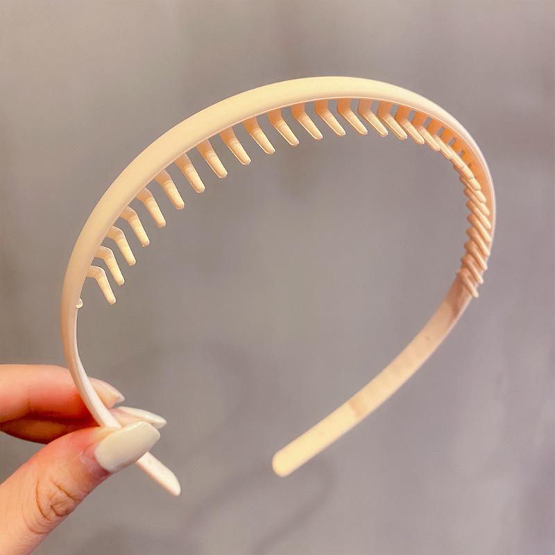 Korea Mode Lange Zahn Haarbänder Für Frauen Nicht Slip Haar Kämme Einfarbig Geometrische Lünette Femme Haar Zubehör Mädchen