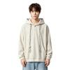 Mens Solid Color Hoodie With Wheat Ear Embroidery Loose Fit American Street Style Trendy Students