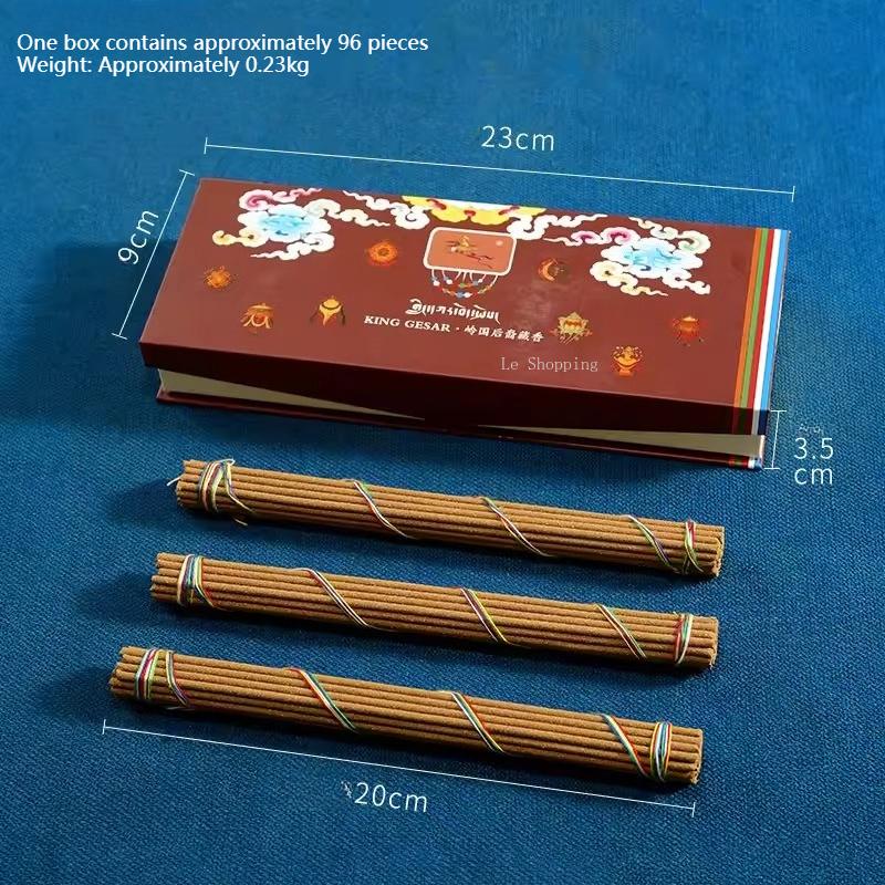 

Tibetan Natural Plant Handmade Incense Stick/Temple Ritual Buddha Sacrifice Prayer Indoor Air Purification Meditation Joss Stick Incense Stick
