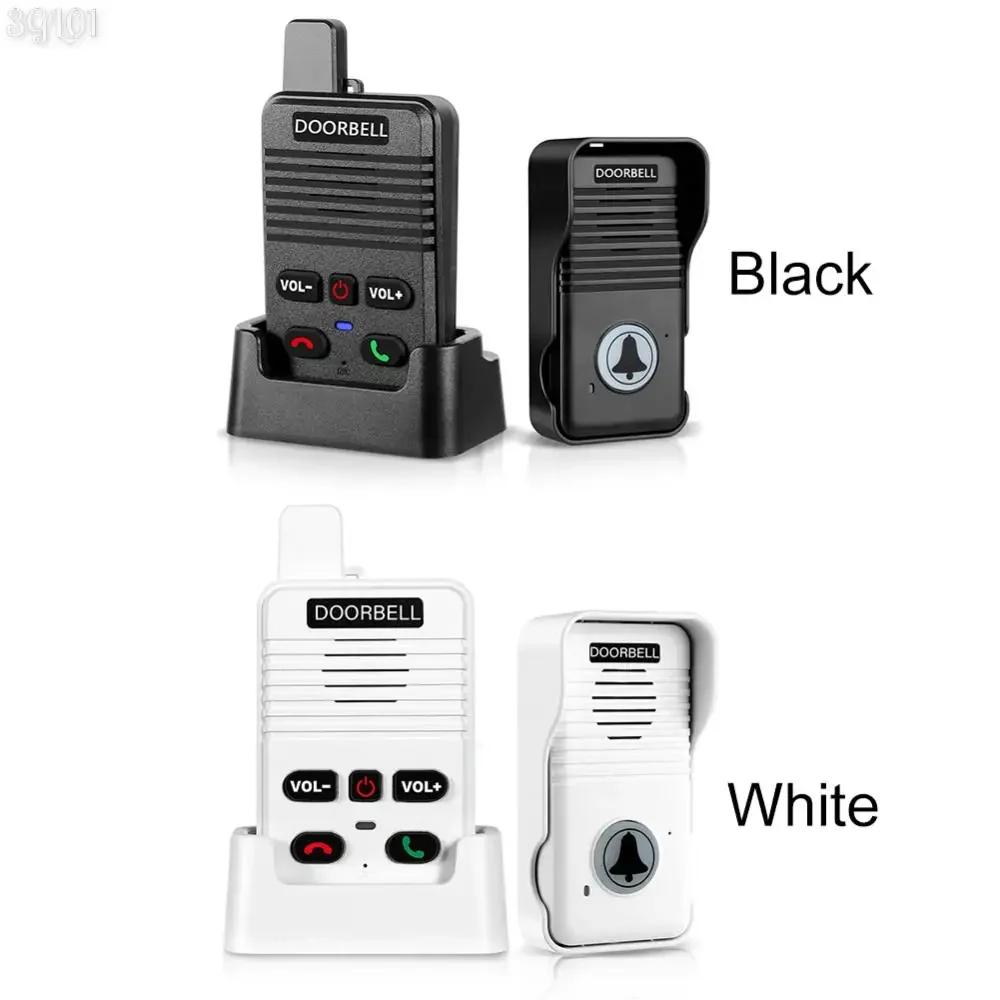 Apartment Room Intercom 500M Hand Free Two Way Wireless Doorbell with Rechargeable Battery Duplex Door Bell for Factory Office